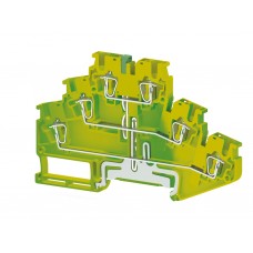 Пружинная клемма серии премиум SRD 2,5-3T (желто-зеленый)