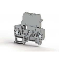 Клеммник пружинный с держ.предохр. (6,3х32), откид.картридж, на DIN-рейку, 4 мм.кв., (бежевый); YBK I