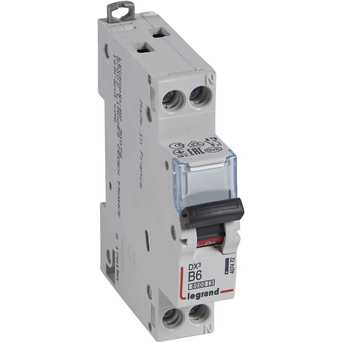 Автоматический выключатель DX3 1п+N В6А 6kA/10кА