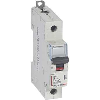 Автоматический выключатель DX3 1П B25A 6000/10kA