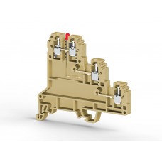 Клеммник 3-х ярусный для датчиков, 2,5мм.кв., с индикацией 24 VDC, (бежевый); PUK 3 SLD (PNP)