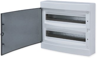 Щит распределительный навесной "Unix" прозрачная дверь 2х18 модулей IP40 EKF PROxima Щит распределительный навесной "Unix" прозрачная дверь 2х18 модулей IP40 EKF PROxima