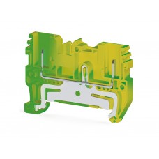 PTP 2,5T; Штекерный Клеммник на DIN-рейку 2,5мм.кв. (земля)