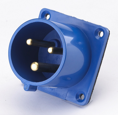 Вилка щитовая 613 2Р+РЕ 16А 220В IP44 ВЩ-102