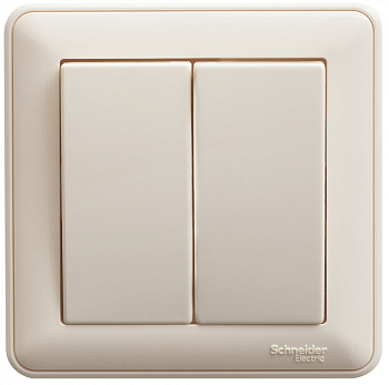 W59 2-клавишный ВЫКЛЮЧАТЕЛЬ, 10АХ, в сборе, СЛОНОВАЯ КОСТЬ