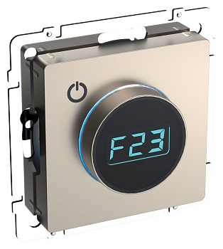 BRITE Термостат электронный с инд. ТС10-1-БрШ шамп. IEK