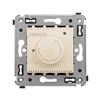 Термостат для теплых полов в стену, "Avanti", "Ванильная дымка"