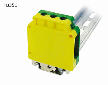 Клемма винтовая проходная 2 контакта 35 мм2, заземляющая