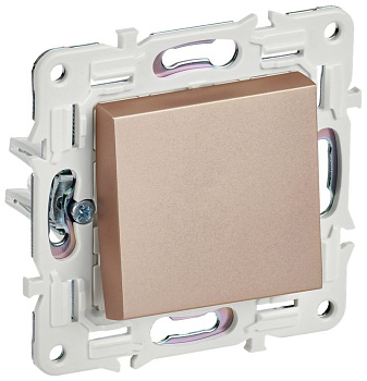 SKANDY Выключ. 1-кл. кнопоч. 10А SK-V14Sa песоч. IEK