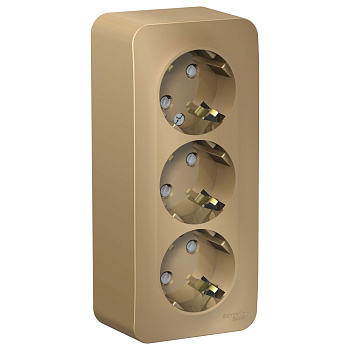 BLANCA О/У РОЗЕТКА 3-я с заземл. со шторк. ИЗОЛ.ПЛ.,16А, 250В, ТИТАН