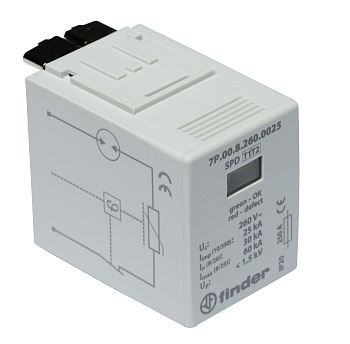 Cменный модуль для Устройств защиты от импульсных перенапряжений; искровый разрядник N-PE