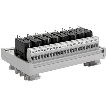 Релейный модуль двойной RMG 2-8 (24V AC/DC, 2 C/O, 5 A.)