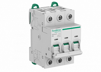 Systeme9 Автоматический выключатель (АВ) C 2A 3P 6kA 400В