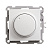 W59 СВЕТОРЕГУЛЯТОР (диммер) поворотный 400Вт 230В механизм БЕЛЫЙ