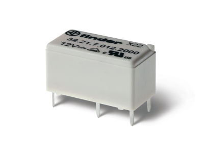 Субминиатюрное электромеханическое реле; 1NO 6A; контакты AgCdO; катушка 5В DC (чувствит.); влагозащита RTIII