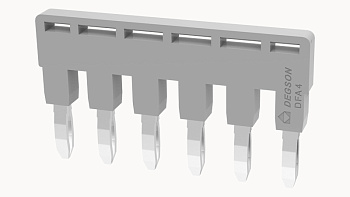 DFA4-06P-11-00A(H), 6П, Перемычка DFA для клемм DC, 4 мм.кв, серый, шт