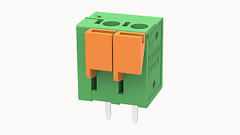 Клеммник 2-контактный,5.08мм, прямой