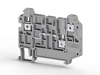 Клеммник 3-х выводной, 4 мм.кв., (серый); AVK 4CE