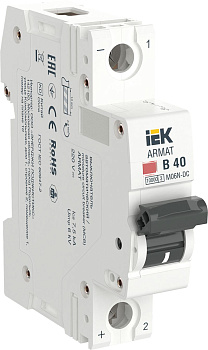 ARMAT Авт. выкл. M06N-DC 1P B 40А IEK ARMAT Авт. выкл. M06N-DC 1P B 40А IEK