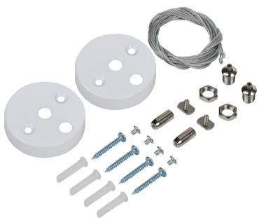 PRO Комплект для подвес. монтажа для свет. LED лин. бел. IEK