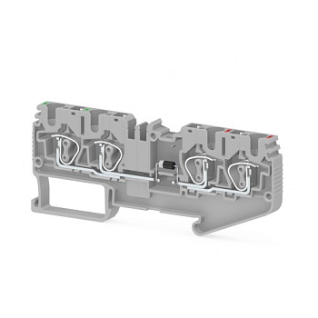 Пружинная клемма серии  SRD 4CD_B (Серый)