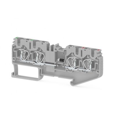 Пружинная клемма серии  SRD 4CD_B (Серый)