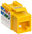 ITK Модуль Keystone Jack кат.6A UTP 110 IDC 90град жёлтый ITK Модуль Keystone Jack кат.6A UTP 110 IDC 90град жёлтый