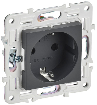 SKANDY Роз. с з/к/ш 16А б/к SK-R06T титан IEK