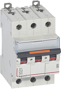 Автоматический выключатель DX3 3П D2A 25кА