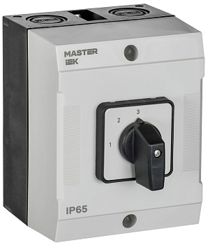 Перекл. кулачк. в боксе станд. рук. 10А сх. 82 MASTER IEK