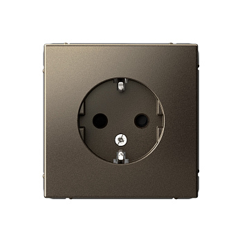 ARTGALLERY РОЗЕТКА с заземлением со шторками, 16А, механизм, МОККО