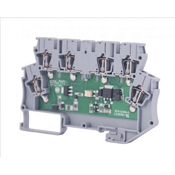 Клеммник 2-х ярусный с электронными компонентами (схема 1); WG-EKI-С-корпус MDB