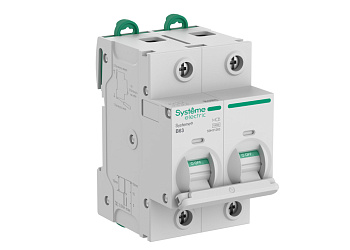 Systeme9 Автоматический выключатель (АВ) 27мм B 63A 2P 10 kA 400В