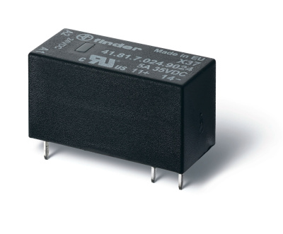 Низкопрофильное миниатюрное твердотельное реле; выход 5A(24В DC);вход 12В DС; влагозащита RTIII