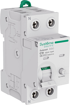 Systeme9 Авт. выкл. диф. тока (АВДТ) 1P+N C 10A 6kA 100мА Тип-A 230В