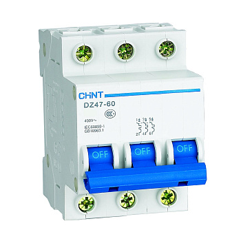 Авт. выкл. DZ47-60 3P 20A 4.5kA х-ка C (CHINT)