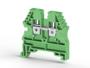 Клеммник на DIN-рейку 4мм.кв. (зеленый); AVK4(RP)