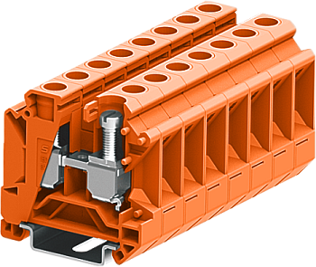316994 Клемма SUK проходн. винтовая, сеч.16мм2, оранж.
