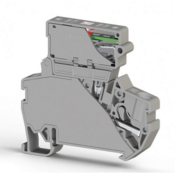 Клеммник пруж.б/зажим. (Push in) с держ.пред.(5х25) с инд. 24VDC, 4 мм.кв. (серый); PYK 4SLD 24VDC (5x25) Клеммник пруж.б/зажим. (Push in) с держ.пред.(5х25) с инд. 24VDC, 4 мм.кв. (серый); PYK 4SLD 24VDC (5x25)