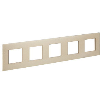 SKANDY Рамка 5-мест. SK-F35Sh металл шамп. IEK