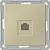 W59 РОЗЕТКА компьютерная RJ45 кат.5Е, механизм, ШАМПАНЬ