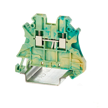 Клемма заземления винтовой зажим 2 точки подключения 2.5кв.мм  DKC