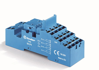 Розетка с безвинтовыми клеммами Push-in для реле  55.33, таймера 85.03; применяются модули 86.00, 99.02; в комплекте пластиковая клипса 094.91.3; версия: синий цвет