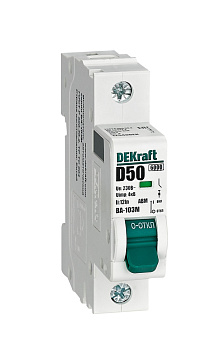 Авт. выкл. без теплозащиты 1P 50А х-ка D 6кА ВА-103M