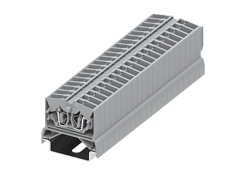1-1 проходная клемма фронтального подключения серии 254 (SP35*7.5), серая