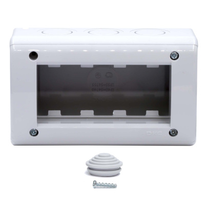 Модульная настен. коробка для эл/устан. изделий VIVA, IP40,4мод.