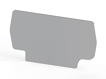 Концевой сегмент на клеммники PYK 2,5E (серый); NPP PYK 2,5E