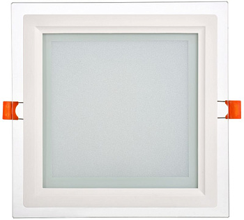 Светильник LED ДВО 1625 со стекл. квадр. 18Вт 4000К IP20 IEK