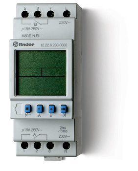 Таймер цифровой недельный; 2СO 16A; питание 230В АC