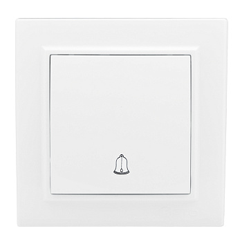 Кнопка звонка СП, Минск, 10А, белый EKF
